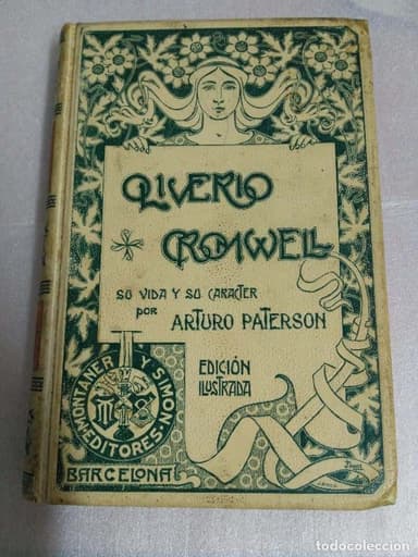 1901 - HISTORIA - INGLATERRA - OLIVERIO CROMWELL - ILUSTRADO CON GRABADOS - MONTANER Y SIMÓN
