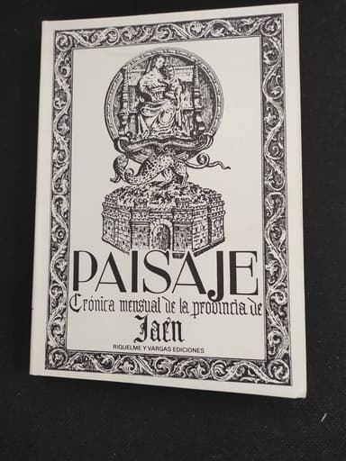 Paisaje, crónica de la provincia Jaén