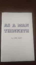 As a man thinketh