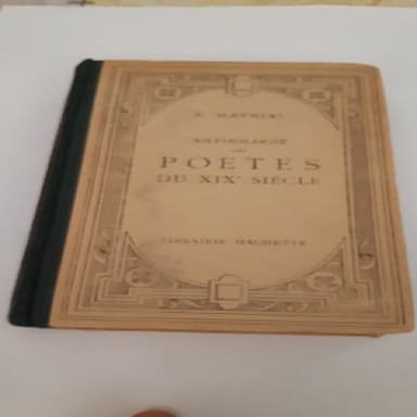 ANTHOLOGIE DES POETES DU XIX SIECLE