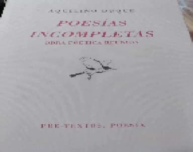 Poesía incompleta