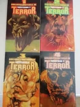  Biblioteca universal terror y misterio 4 tomos 