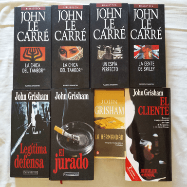 colección lote saga serie 8 libros en perfecto estado  la chica del tambor I la chica del tambor II un espía perfecto la gente de Smiley  la Hermandad el cliente legítima defensa el jurado  novela lectura vacaciones suspense novelas ...