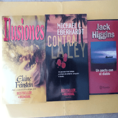 ilusiones - Elaine Feinstein / contra la ley - Michael C. Eberhardt / un pacto con el diablo - Jack Higgins