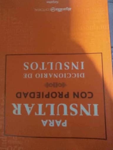 Para insultar con propiedad