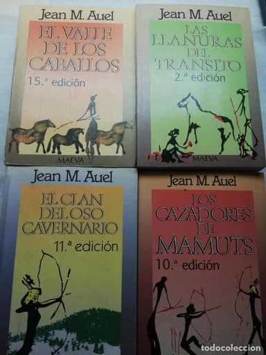 JEAN M. AUEL LOS HIJOS DE LA TIERRA . CUATRO TOMOS