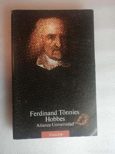 FERDINAND TONNIES HOBBES - ALIANZA UNIVERSIDAD