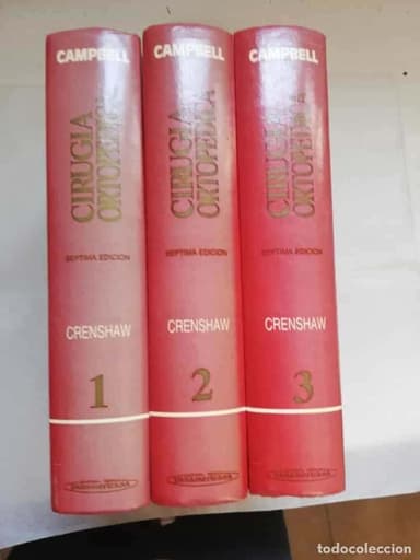 CIRUGÍA ORTOPÉDICA. 3 TOMOS. - CRENSHAW, CAMPBELL