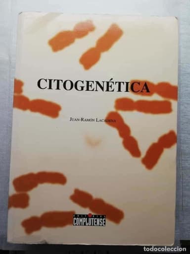 Citogenética Juan-Ramón Lacadena Editorial: Editorial Complutense, VER INDICE