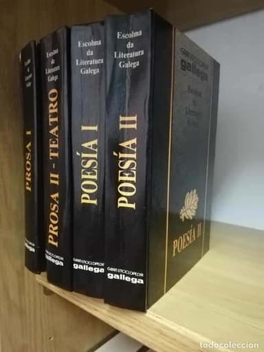 ESCOLMA DA LITERATURA GALEGA - SILVERIO CAÑADA 4 TOMOS - GRAN ENCICLOPEDIA GALLEGA