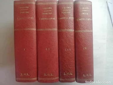 FLORILEGIO DE POESIA CASTELLANA DEL SIGLO XIX - J. VALERA 1902 - CUATRO TOMOS