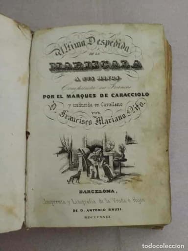 Ultima despedida de la mariscala a sus hijos 1823 Caracciolo