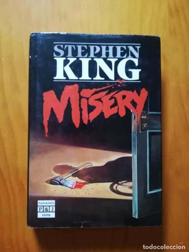 MISERY.- STEPHEN KING.- ED. PLAZA&amp;JANES . TAPAS DURAS