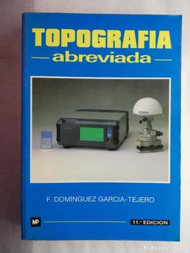 TOPOGRAFÍA ABREVIADA / DOMÍNGUEZ GARCÍA - TEJERO, FRANCISCO
