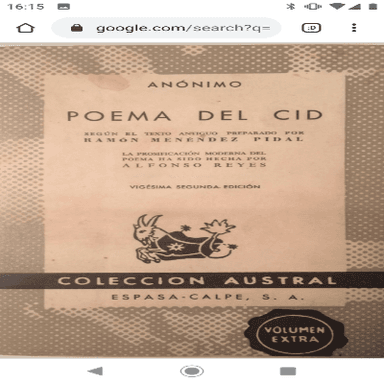 Poema del Mío Cid