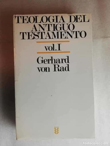TEOLOGÍA DEL ANTIGUO TESTAMENTO, TOMO I