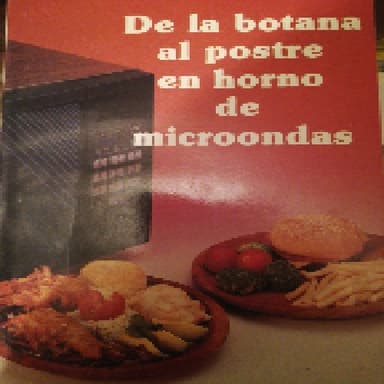 de la botana al poste en horno de microondas
