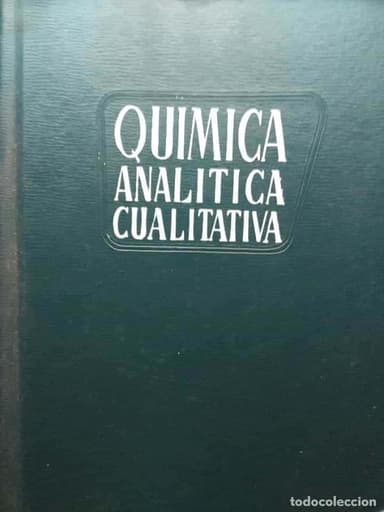 QUIMICA ANALITICA CUANTITATIVA (TEORIA Y SEMIMICRIMETODOS) ED. PARANINFO 1965