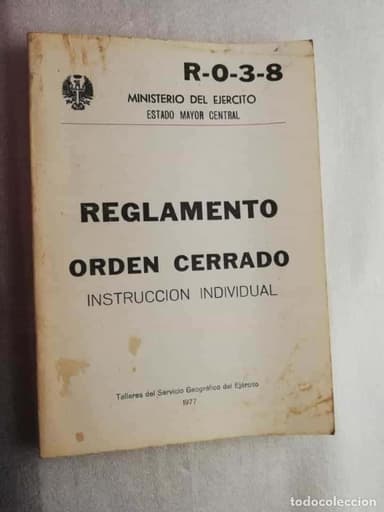 EJERCITO ESPAÑOL - REGLAMENTO INSTRUCCIÓN INDIVIDUAL RO38