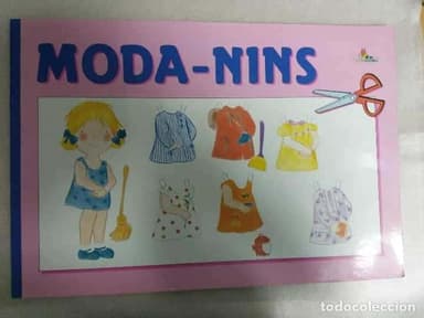 MODA - NINS. EDICIONES CON BEL. BARCELONA, 1989 (LIBRO CON 8 LAMINAS). 25,5 X 38 CM. RECORTABLES