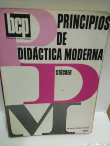 PRINCIPIOS DE DIDÁCTICA MODERNA