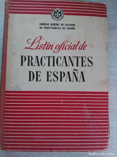 LISTIN OFICIAL DE PRACTICANTES DE ESPAÑA 1955 -1956