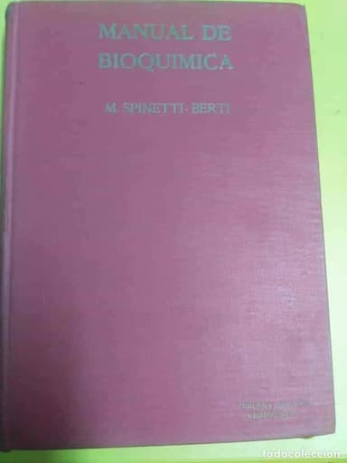 MANUAL DE BIOQUIMICA - SPINETTI - VERDI 1959