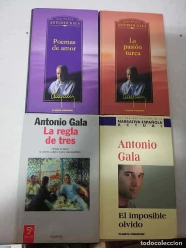 LOTE ANTONIO GALA 4 LIBROS