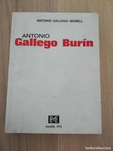 ANTONIO GALLEGO BURIN (1895-1961)