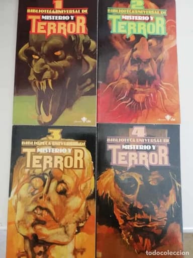 BIBLIOTECA UNIVERSAL TERROR Y MISTERIO 4 TOMOS (1-4)