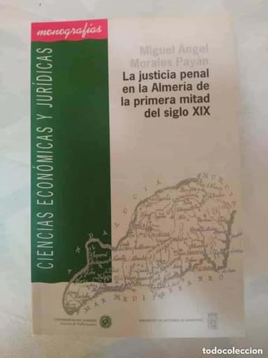 LA JUSTICIA PENAL EN LA ALMERIA DE LA PRIMERA MITAD DEL SIGLO XIX MIGUEL ANGEL PAYAN