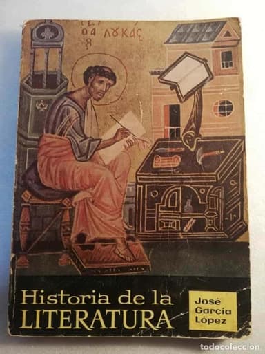 HISTORIA DE LA LITERATURA JOSE GARCIA LOPEZ
