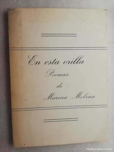 en esta orilla poemas de marina molina - Almeria