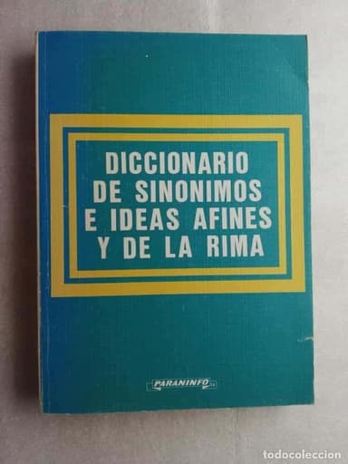 DICCIONARIO DE SINÓNIMOS E IDEAS AFINES Y DE LA RIMA JOAQUIM HORTA MASSANES PARANINFO