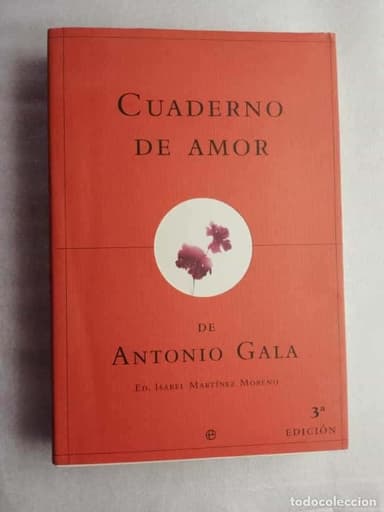 CUADERNO DE AMOR, DE ANTONIO GALA
