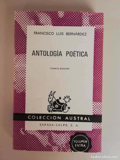 ANTOLOGÍA - FRANCISCO LUIS BERNARDEZ