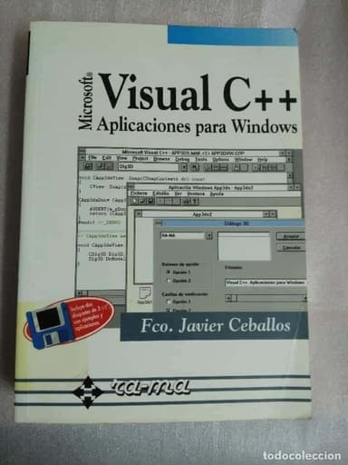 VISUAL C++ - APLICACIONES PARA WINDOWS - RA-MA 1995 - 822 PÁGINAS - incluye diskettes FCO J CEBALLOS