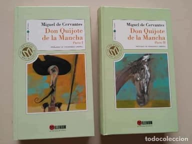 DON QUIJOTE DE LA MANCHA - PARTE I Y II -- MIGUEL DE CERVANTES -- COLECCION MILLENIUM --