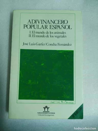 ADIVINANCERO POPULAR ESPAÑOL I Y II - JOSE LUIS GARFER