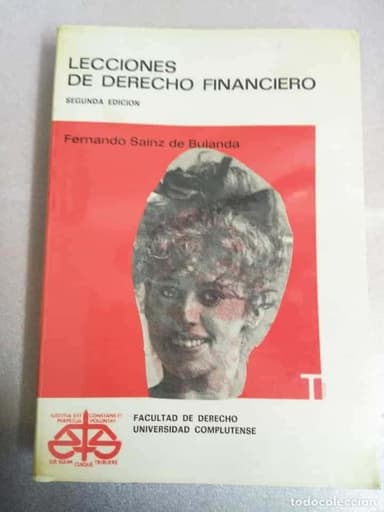 LECCIONES DERECHO FINANCIERO - UNIV COMPLUTENSE - FERNANDO SAINZ