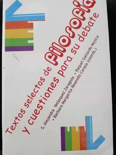 Textos selectos de filosofía y cuestiones para su debate