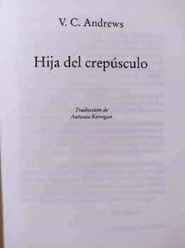 HIJA DEL CREPÚSCULO