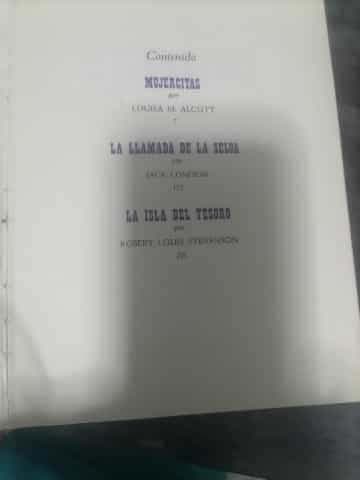 Mujercitas .La llamada de la selva.La isla del tesoro.