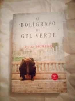 El boligrafo de gel verde