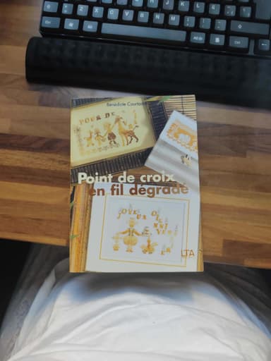 Point de croix en fil dégradé