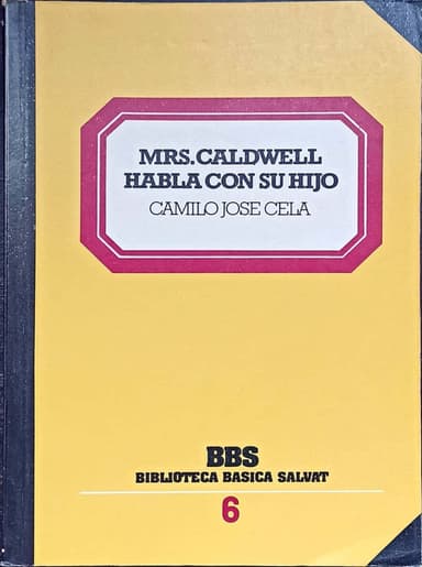 Mrs. Caldwell habla con su hijo