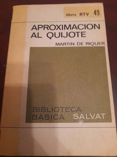 Aproximación al Quijote