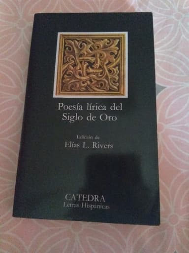 Poesía lírica del Siglo de Oro