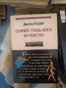 CUANDO TRASLADÉIS MI FÉRETRO (JAUME FUSTER) EDITORIAL TIMUN MAS