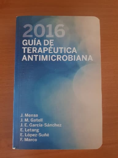 Guia de terapeutica antimicrobiana 2016
